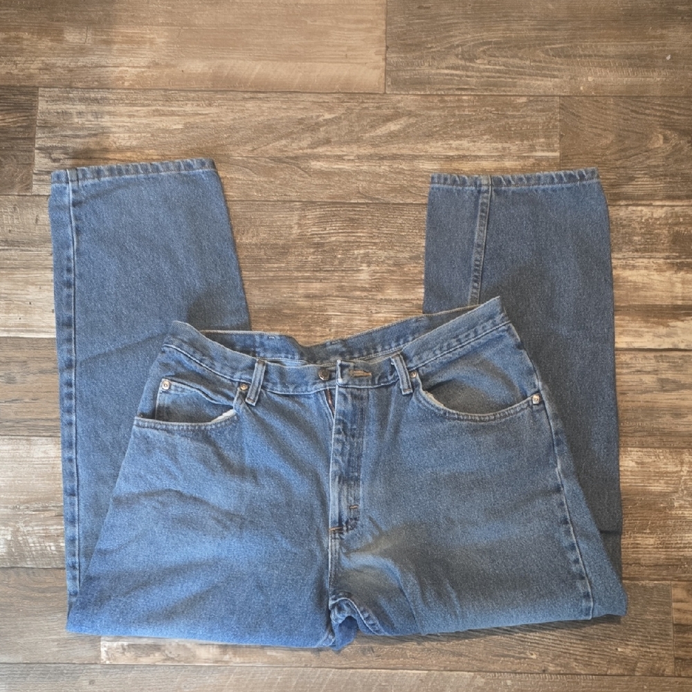 Wrangler Straight-Leg Jeans in Blue Denim
